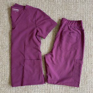 Mandala Scrub Set Plum